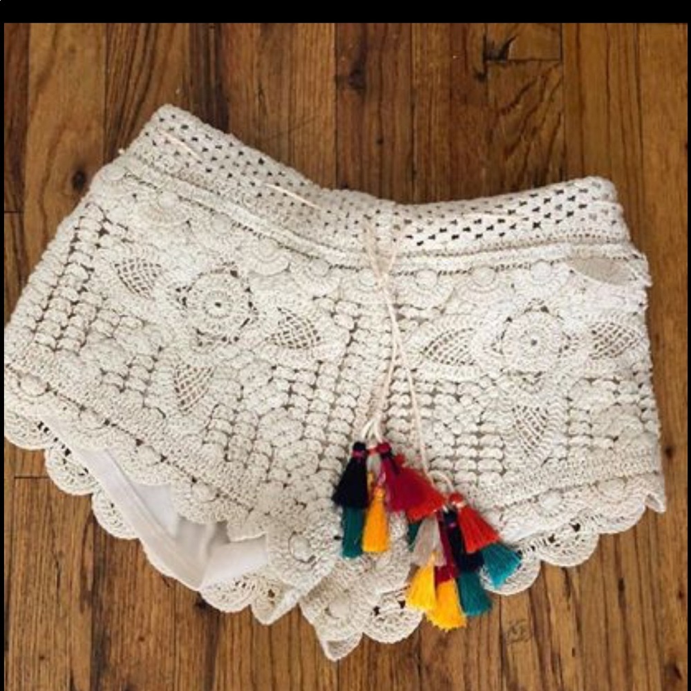 Bloomingdales Gypsy crochet shorts